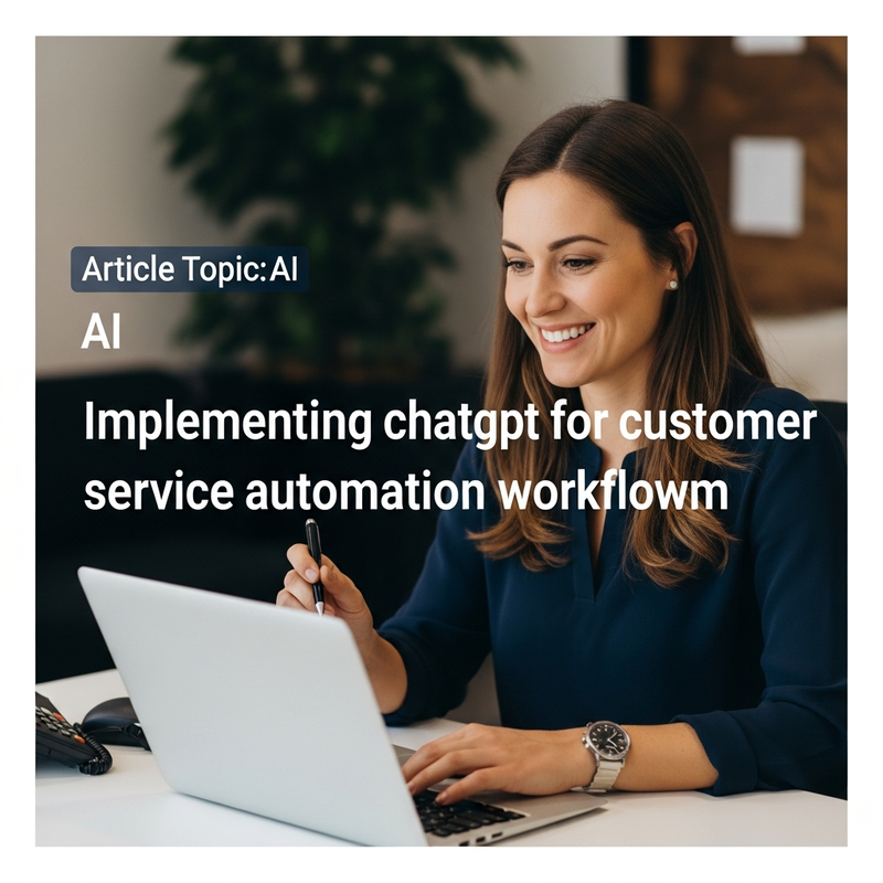 Person interacting with a chatbot on a computer screen, symbolizing AI customer service automation.